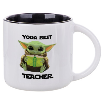 Yoda Best Teacher, Κούπα κεραμική 400ml Λευκή/Μαύρη