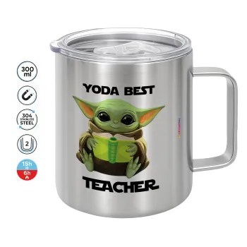 Yoda Best Teacher, Mug Stainless steel double wall 300ml