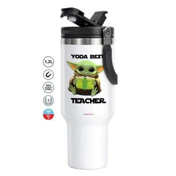 Yoda Best Teacher, Mega Stainless steel Tumbler with lid, double wall 1,2L