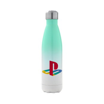 Playstation, Metal mug thermos Green/White (Stainless steel), double wall, 500ml