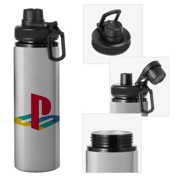 Playstation, Μεταλλικό παγούρι νερού με καπάκι ασφαλείας, αλουμινίου 850ml