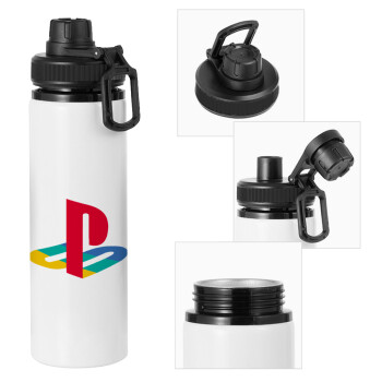 Playstation, Μεταλλικό παγούρι νερού με καπάκι ασφαλείας, αλουμινίου 850ml