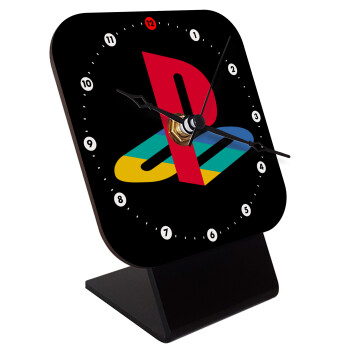 Playstation, Quartz Wooden table clock with hands (10cm)