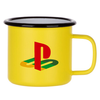 Playstation, Κούπα Μεταλλική εμαγιέ ΜΑΤ Κίτρινη 360ml
