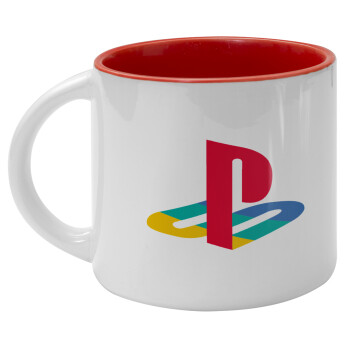 Playstation, Κούπα κεραμική 400ml Λευκή/Κόκκινη