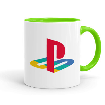 Playstation, Mug colored light green, ceramic, 330ml