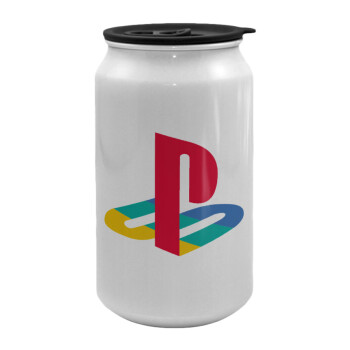 Playstation, Κούπα ταξιδιού μεταλλική με καπάκι (tin-can) 500ml
