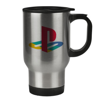 Playstation, Stainless steel travel mug with lid, double wall 450ml