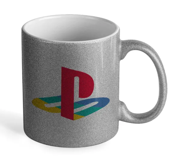 Playstation — Glitter Ασημένια