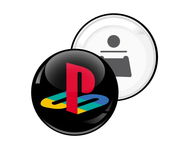Playstation — Round magnet and beer bottle opener, 5.9cm
