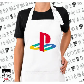 Playstation, Ποδιά μακριά Σεφ ολόσωμη με τσέπες white (ΕΝΗΛΙΚΩΝ)