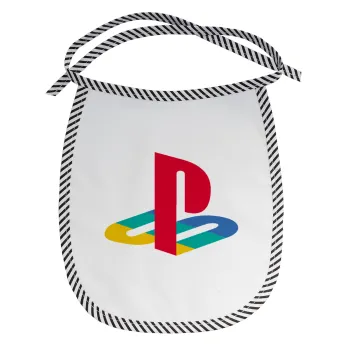 Playstation, Σαλιάρα μωρού αλέκιαστη με κορδόνι Μαύρη