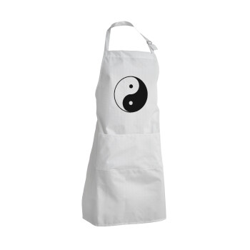Yin Yang, Adult Chef Apron (with sliders and 2 pockets)