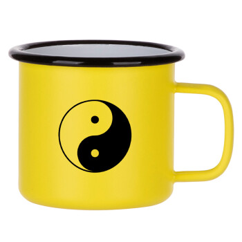 Yin Yang, Κούπα Μεταλλική εμαγιέ ΜΑΤ Κίτρινη 360ml