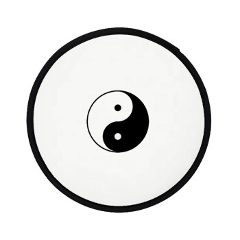 Yin Yang, Βεντάλια υφασμάτινη αναδιπλούμενη με θήκη (20cm)