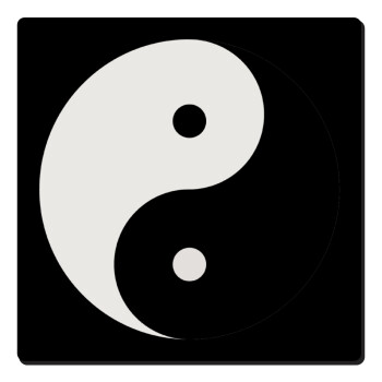 Yin Yang, Τετράγωνο μαγνητάκι ξύλινο 6x6cm