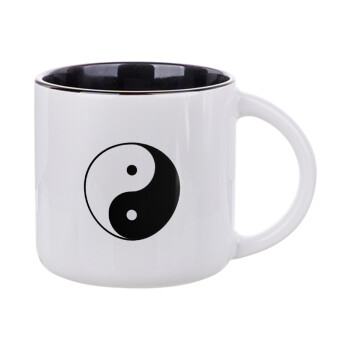 Yin Yang, Κούπα κεραμική 400ml Λευκή/Μαύρη