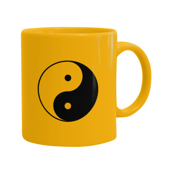 Yin Yang, Κούπα, κεραμική κίτρινη, 330ml (1 τεμάχιο)