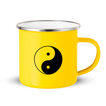 Yin Yang, Κούπα Μεταλλική εμαγιέ Κίτρινη 360ml