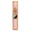 Easter Set, wooden keychain & scented flat Easter candle (30cm) (PINK)