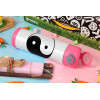 Easter candle, Childrens hot water bottle, stainless steel, with safety straw, PINK (500ml)