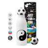 Soccer Metal mug thermos, double wall, 550ml