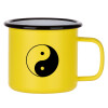 Metallic enamel MATT Yellow cup 360ml