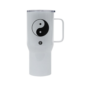 Yin Yang, Mega Stainless steel Tumbler with lid, double wall 750L