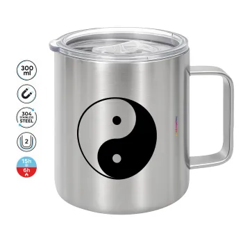 Yin Yang, Κούπα Ανοξείδωτη διπλού τοιχώματος 300ml με καπάκι διατήρησης θερμοκρασίας