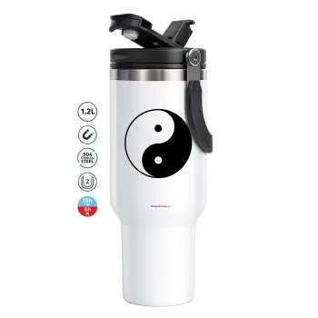 Yin Yang, Mega Travel Mug / Κούπα Ταξιδίου, διπλού τοιχώματος (θερμό) 1,2L