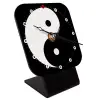 Quartz Wooden table clock with hands (10cm)