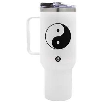 Yin Yang, Mega Tumbler με καπάκι, διπλού τοιχώματος (θερμό) 1,2L