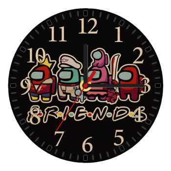 Among US Friends, Ρολόι τοίχου ξύλινο plywood (20cm)