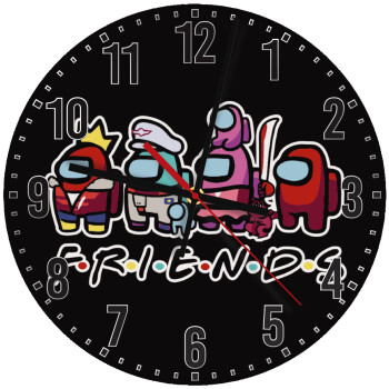 Among US Friends, Ρολόι τοίχου ξύλινο (30cm)