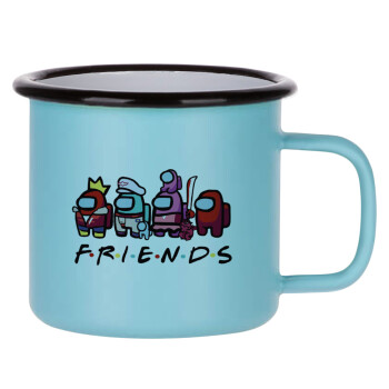 Among US Friends, Κούπα Μεταλλική εμαγιέ ΜΑΤ σιέλ 360ml