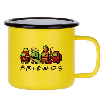 Among US Friends, Κούπα Μεταλλική εμαγιέ ΜΑΤ Κίτρινη 360ml