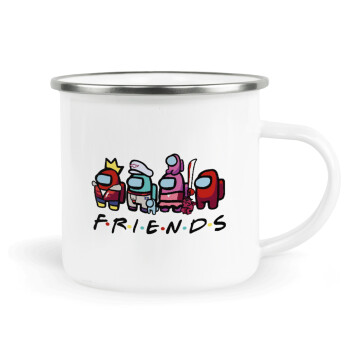 Among US Friends, Κούπα Μεταλλική εμαγιέ λευκη 360ml