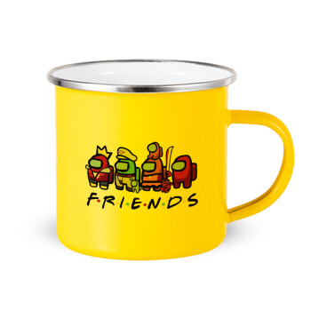 Among US Friends, Yellow Enamel Metallic Cup 360ml