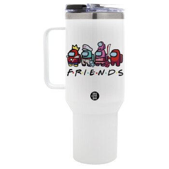 Among US Friends, Mega Stainless steel Tumbler with lid, double wall 1,2L