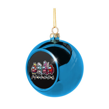 Among US Friends, Χριστουγεννιάτικη μπάλα δένδρου Μπλε 8cm