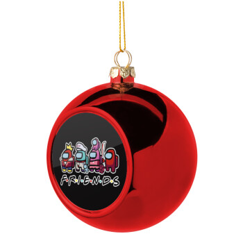 Among US Friends, Christmas tree ball Red 8cm