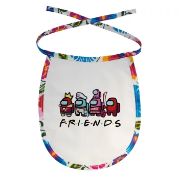 Among US Friends, Σαλιάρα μωρού αλέκιαστη με κορδόνι Χρωματιστή