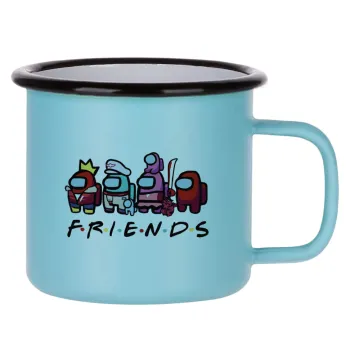 Among US Friends, Κούπα Μεταλλική εμαγιέ ΜΑΤ σιέλ 360ml