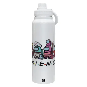 Among US Friends, Θερμός 1L Ανοξείδωτο με Βάση Κινητού & Διπλά Τοιχώματα