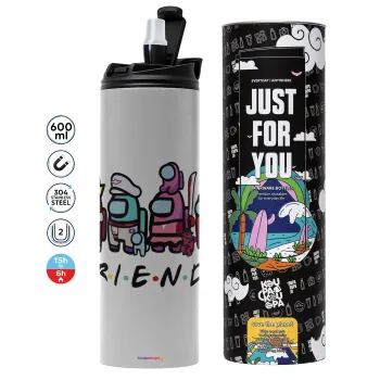 Among US Friends, Tumbler stainless steel GREY 600ml
