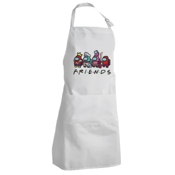 Among US Friends, Adult Chef Apron (with sliders and 2 pockets)