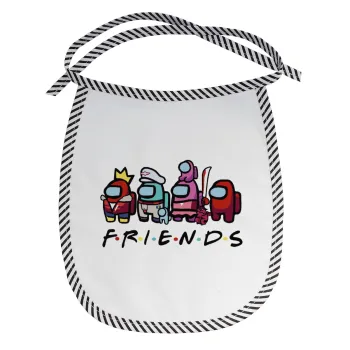 Among US Friends, Σαλιάρα μωρού αλέκιαστη με κορδόνι Μαύρη