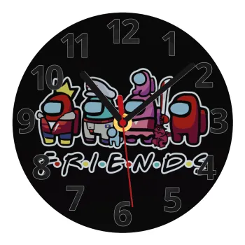 Among US Friends, Ρολόι τοίχου γυάλινο (20cm)