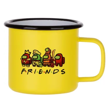 Among US Friends, Metallic enamel MATT Yellow cup 360ml