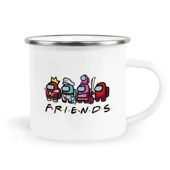 Among US Friends, Κούπα Μεταλλική εμαγιέ λευκη 360ml